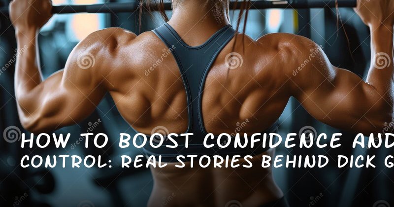 How to Boost Confidence and Control: Real Stories Behind Dick Growth Pills