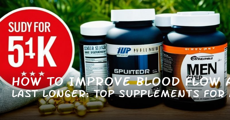 How to Improve Blood Flow and Last Longer: Top Supplements for Men Over 50