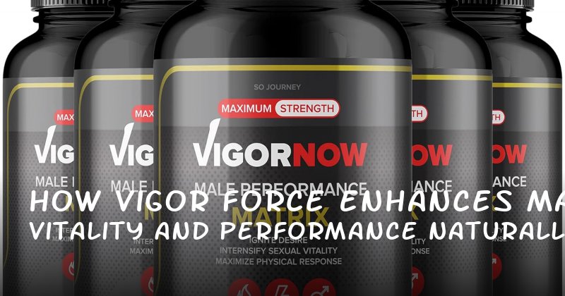 How Vigor Force Enhances Male Vitality and Performance Naturally