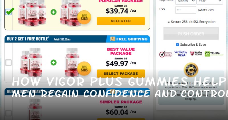 How Vigor Plus Gummies Help Men Regain Confidence and Control in Intimate Relationships