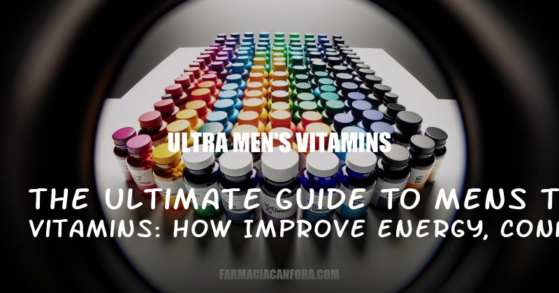 The Ultimate Guide to Mens Vitamins: How to Improve Energy, Confidence, and Overall Performance Without the Hype