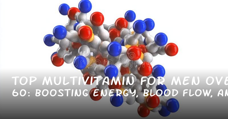 Top Multivitamin for Men Over 60: Boosting Energy, Blood Flow, and Confidence Naturally