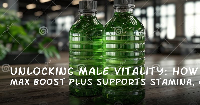 Unlocking Male Vitality: How Max Boost Plus Supports Stamina, Confidence, and LongLasting Performance